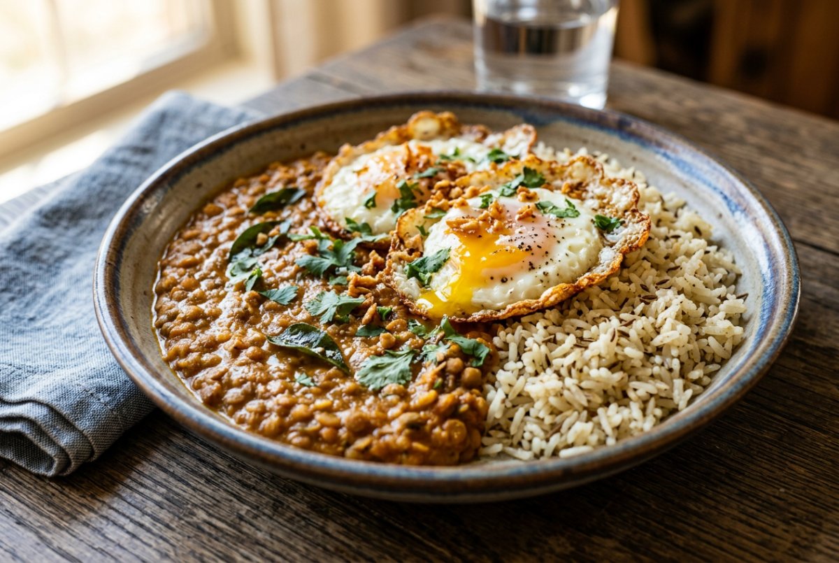 Red lentil curry
